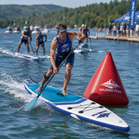 Planche de SUP gonflable de 12'6 pour la navigation longue distance avec accessoires complets