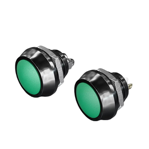 HBAN 12mm verde Anti-scivolo pulsante a risposta rapida reimpostazione resistente all'usura interruttori <span class=keywords><strong>Push</strong></span> on per la personalizzazione del Gamepad - Product Image 1