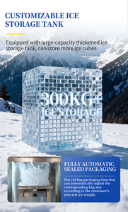 Combined Pure Water and Ice Vending Machine 24H Unmanned Automatic Bagging <b>Station</b> Multi-Functional Kiosk for Community - Product Image 5