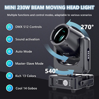7R Mini 230W Lyre Spot Lumière à Tête Mobile avec Contrôle DMX pour Scène Professionnelle Éclairage pour Mariage DJ Disco Fête et Boîte de Nuit