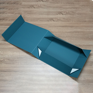 Boîte rigide écologique biodégradable et recyclable pour l'emballage de vêtements, logo personnalisé gratuit, fermeture magnétique, forme oblongue, enduite - Product Image 3