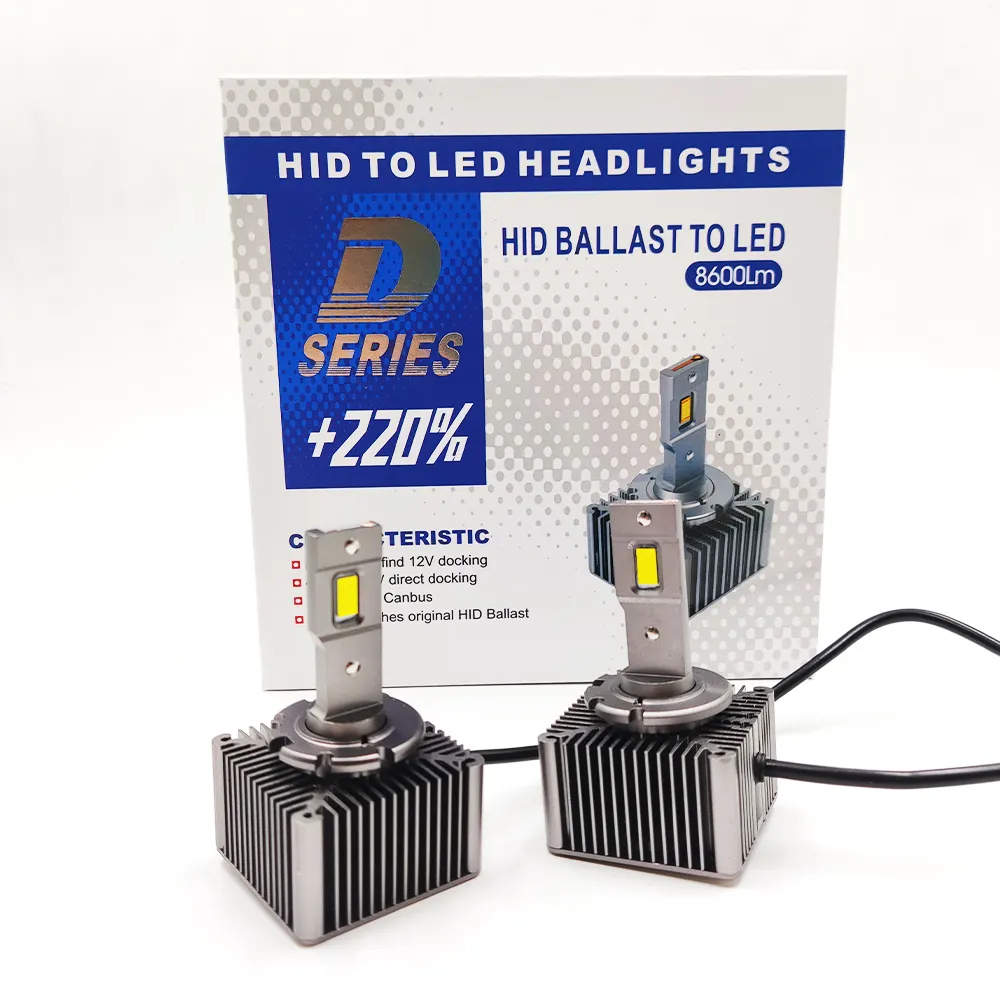 Luz LED Super brillante para coche, Bombilla D1S Canbus D1R de 35W, Kit de 4300LM para reemplazar la conversión HID 6000K