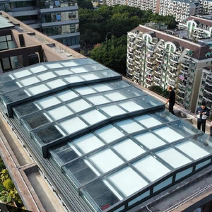 Toit <span class=keywords><strong>de</strong></span> véranda rétractable en aluminium sur mesure à <span class=keywords><strong>prix</strong></span> d'usine pour terrasse, toit coulissant en verre polycarbonate rétractable - Product Image 2