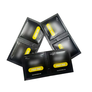 Lingettes désinfectantes antiseptiques jetables avec logo personnalisé, emballées individuellement, tampon de préparation à l'iode pour la peau - Product Image 1