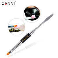 CANNI-stylo à ongles 2 en 1 à Double tête, outil 2 en 1, pour manucure, en Poly Gel UV, peinture des ongles, en acrylique, Nail-Art, 86202