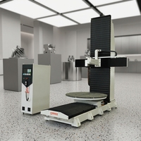 Machine de gravure CNC verticale à 5 axes, robuste et rigide, pour sculptures 3D complexes, grandes sculptures rondes, modèles d'art à surface incurvée complexe