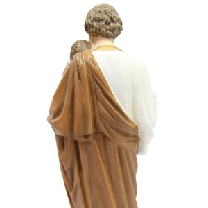 Recuerdo de 12 pulgadas San José con el bebé Jesús Santo Niño Estatua religiosa católica Colección de figuritas Recuerdos de Jesús - Product Image 3