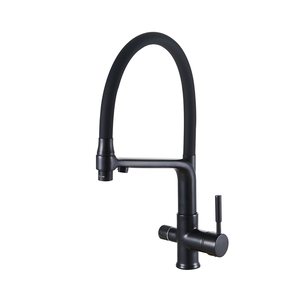 SANIVITAL Rubinetto da Cucina di Lusso in Ottone <span class=keywords><strong>a</strong></span> <span class=keywords><strong>Tre</strong></span> <span class=keywords><strong>Vie</strong></span> per Acqua Purificata, Miscelatore <span class=keywords><strong>a</strong></span> 2 Maniglie con Filtro per Acqua Pura per Cucina Domestica - Product Image 2