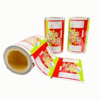Op maat gedrukte aluminiumfolie gelamineerde plastic filmrol voor huisdierenvoer babyvoeding verpakkingszak OEM flexibele verpakking
