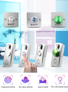 Interrupteur de déverrouillage de porte mat à montage en surface Bouton de sortie poussoir de contrôle d'accès - Product Image 3