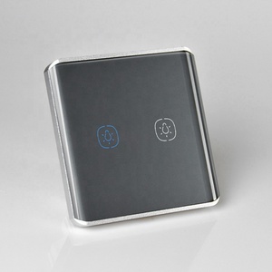 Nhà Google Wifi Cảm ứng thông minh 2 Gang chuyển đổi ánh sáng N + L phù hợp với cuộc sống thông minh ứng dụng thời gian Chức năng cong Tempered Glass - Product Image 6