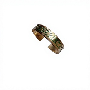 Unique Design Vintage Fashion Gold Plated Brass Cuff <b>Bracelet</b> Natural Patina Ethnic Jewelry From India Quality Handicrafts - Product Image 5