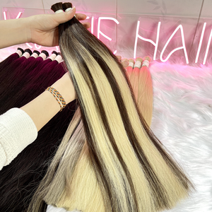 Extensions de cheveux humains en vrac vierges non traitées vietnamiennes Double tirage Vague naturelle Droite Résistant à la chute Doux Brillant Vente en gros - Product Image 2