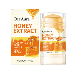Crème pour les mains et les pieds au miel 40g Réparer les mains et les pieds craquelés et exfoliants Crème de soin hydratante pour les mains et les pieds - Product Image 1