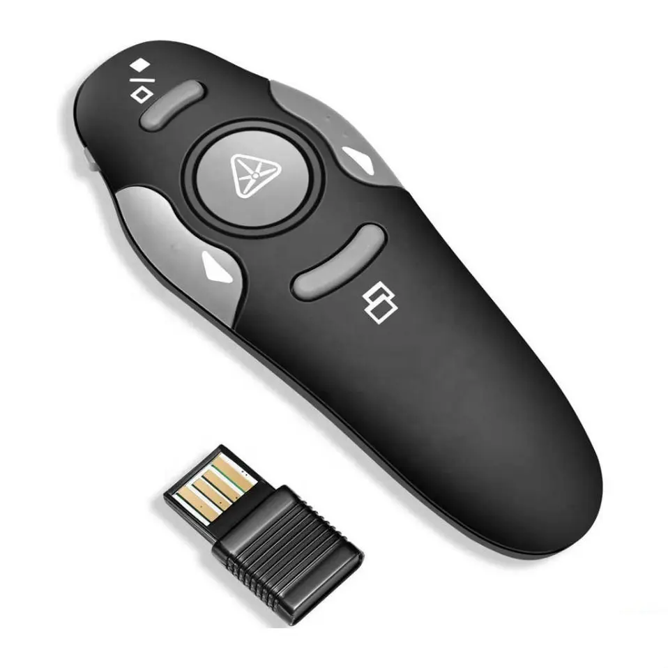 무선 레이저 포인터 발표자 강력한 레이저 펜 빨간색 2.4G RF USB 플립 무선 PPT 프리젠 테이션 원격 제어 Lazer 포인터