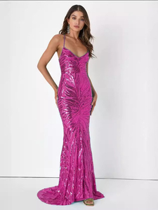 Nouvelles tenues pour femmes de style européen, très vendues - robe de soirée sexy à paillettes (4 couleurs) - Product Image 3