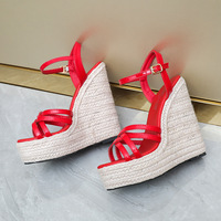 Nouvelles sandales romaines pour femmes, style Europe et États-Unis, avec lanières de maintien, tendance, sexy et élégantes