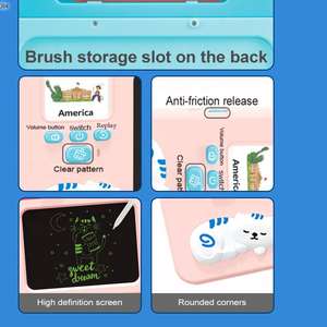Elektronik öğrenme kartı Lcd akıllı Doodle Tablet konuşan flaş kart okuyucu ve çizim kurulu çocuklar - Product Image 3