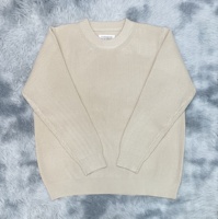 2026 Neuer Einfarbiger Rundhals-Pullover aus Locker Gestrickter Baumwolle Modischer Langarm-Pullover für Männer und Frauen Schlicht Vielseitig