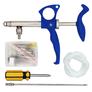 0.75ml 1ml 2ml otomatik veteriner şırıngası aşı paslanmaz çelik sürekli enjektör şırınga kanatlı veteriner şırıngası - Product Image 2