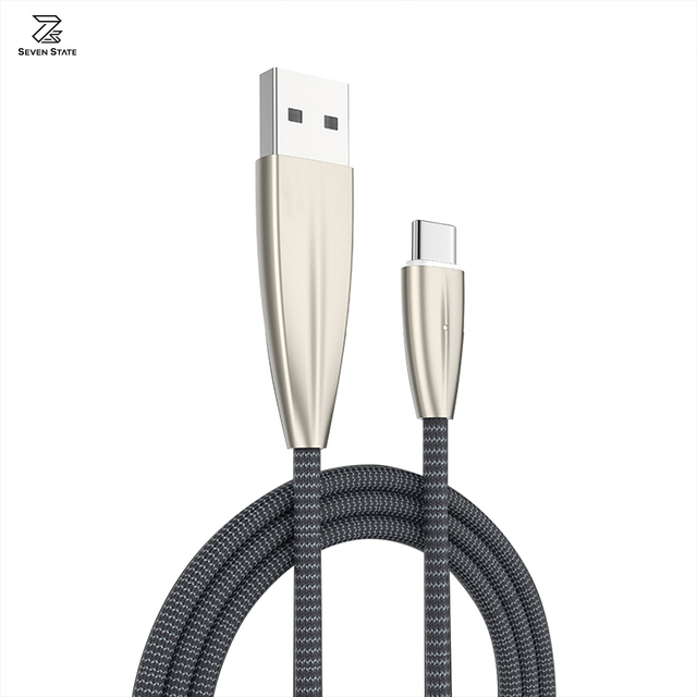 Wholesale Charging Cable Nylon Braided Aluminum Alloy Usb Cable Mobile Phone Fast Charging Usb Data Cable Type C