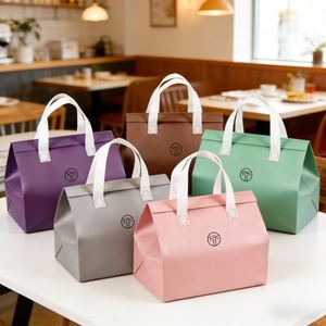 Bolsa Térmica Personalizada con Logotipo, Gruesa, de Tela No Tejida, con Forro de Papel de Aluminio, a Prueba de Fugas, para Helados, Alimentos Congelados, Bebidas Frías, Compras - Product Image 2