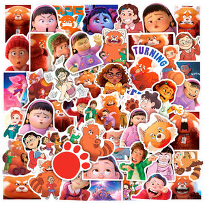 Pegatinas decorativas <span class=keywords><strong>de</strong></span> panda Rojo para fiesta, 50 unidades - Product Image 2