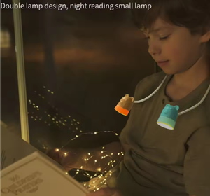 Lámpara de lectura de protección ocular ajustable a precio <span class=keywords><strong>barato</strong></span>, luz de cuello de <span class=keywords><strong>libro</strong></span> Led Vertical colgante con pilas para niños - Product Image 5