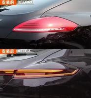 Luces Traseras LED 2023 para Porsche Panamera 970 970.2, Actualización de Luces Traseras para Automóvil con Nuevo Estilo, Lámpara Trasera Roja Ahumada