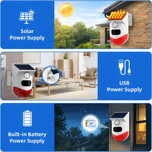 Sirène d'alarme solaire sans fil YAWE CT80D avec détecteur de mouvement PIR, 120 dB, télécommande, étanche, pour <span class=keywords><strong>extérieur</strong></span> - Product Image 6