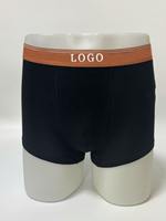 Caleçons Boxers Homme en Coton et Spandex, Taille Mi-Haute, Usage Quotidien, Couleur Unie, Doux, Respirant, Haute Élasticité, Anti-Remontée, Marque Privée
