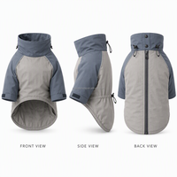Veste imperméable personnalisée pour chien avec col cheminée, réfléchissante, vêtements pour animaux de compagnie, chiot, chat, vente en gros OEM