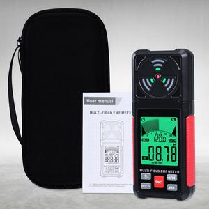 เครื่องตรวจจับสนามแม่เหล็กไฟฟ้าคุณภาพสูงแบบดิจิตอล ฟังก์ชั่นเก็บข้อมูลการตรวจจับ EF RF MF เครื่องวัด EMF 3 แกน สำหรับบ้าน โรงเรียน สำนักงาน - Product Image 2