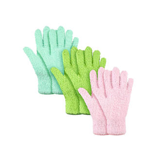 Venta al por mayor Body Scrubber Nylon Guante de baño Guantes exfoliantes personalizados Guante de baño Ducha - Product Image 1