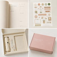 Agenda Personalizada con Diseño - Diario Rosa A4 B5 2027, Cuaderno de Gratitud para Chicas, Caja de Regalo para Estudiantes Universitarias
