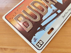 <span class=keywords><strong>Plaque</strong></span> d'<span class=keywords><strong>immatriculation</strong></span> souvenir de voyage en métal durable personnalisée, commande urgente, réduction sur les achats en gros - Product Image 3