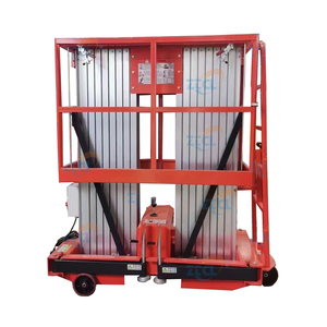 Plataforma de Trabajo Aérea de Aleación de Aluminio Nueva, Elevador Eléctrico Móvil Portátil de Doble Mástil de 6-16 m y 200 kg, Precio Bajo - Product Image 2