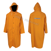 Manteau de pluie imperméable long en PVC jaune de haute qualité pour adultes, poncho, veste de pluie, vêtements de pluie