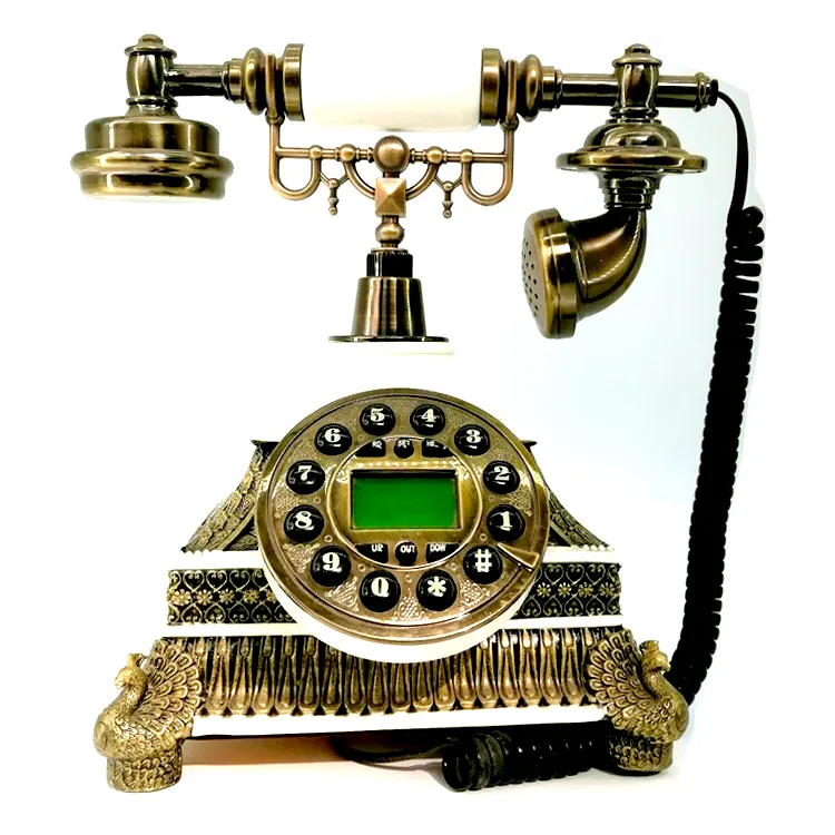 Antique Design Wooden Home Telephone Sets Vintage Old Telephone