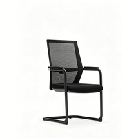 Silla de Oficina Ergonómica con Respaldo en Forma de Arco y Soporte Lumbar Ajustable para Recepción y Trabajo en Computadora