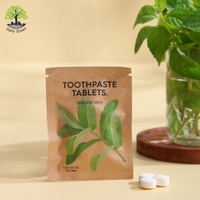 Comprimés de dentifrice à l'hydroxyapatite nano, marque privée, antibactériens, avec xylitol et extrait de feuille d'aloe vera, format voyage pour usage domestique