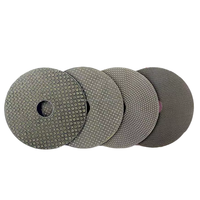 Disque de ponçage en pierre de diamant électro-plaquée de 100 mm (4 pouces) pour le polissage du verre et de la porcelaine, disque de meulage pour le granit et le marbre