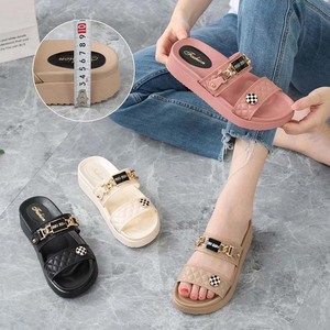 Original antideslizante playa toboganes <span class=keywords><strong>sandalias</strong></span> cadena de moda mujeres zapatillas agradable moda barata alta calidad señora al aire libre deslizamiento - Product Image 5
