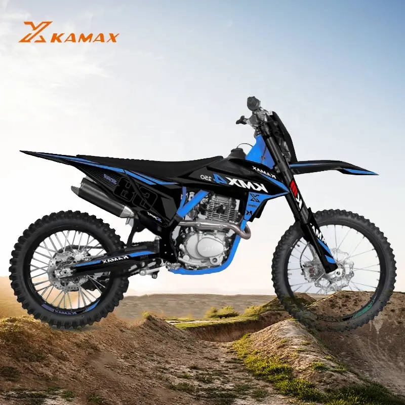 KAMAX 2024 고속 오토바이 풀 사이즈 먼지 자전거 250cc 모토시클레타 드 가스 모토 250cc 중국산