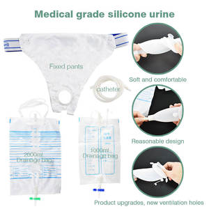 Colector de orina médico de silicona para pacientes postrados en cama, incontinencia urinaria con catéter para orinar, bolsa de orina para hombres y mujeres - Product Image 6