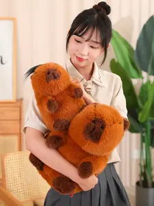 Hot Selling High Quality Long Fur Simulation South America Plush Stuffed Capybara Toys