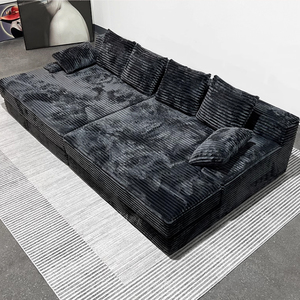 Sofá en Forma de L Comprimido ODM, Tela Resistente a las Manchas para Ahorrar Costos de Envío - Product Image 1
