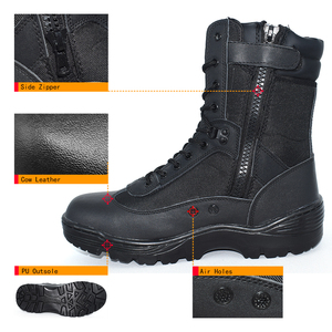 Bottes tactiques pour hommes Chaussures de sécurité imperméables pour le travail dans le désert Chaussures de randonnée à la cheville pour hommes Bottes d'extérieur pour hommes - Product Image 4