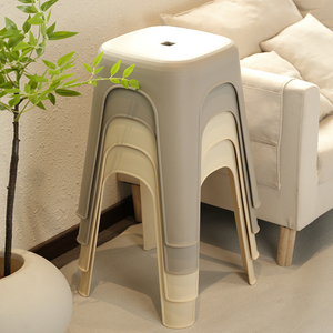 Pearl River Commercial Grade Stackable Plastic <b>Stool</b> Solid <b>Back</b> Non-Foldable Modern Design for Commercial Use - Product Image 4