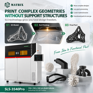 Imprimante 3D industrielle SLS haute précision avec laser à fibre de 100 W pour la fabrication rapide de prototypes - Product Image 5